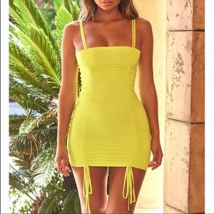 Oh Polly neon mini dress